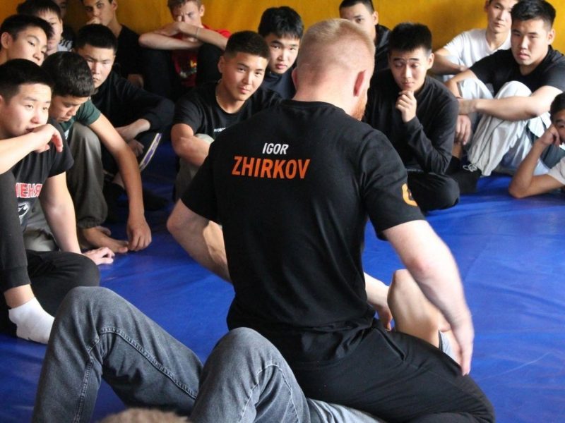 Мастер-класс по единоборствам с курсантами  Новосибирского командного речного училища имени С. И.Дежнева.